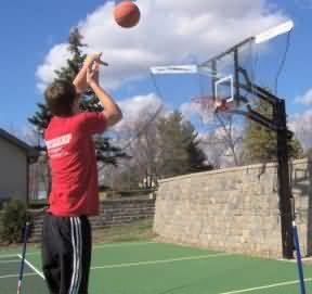 shootANDstar rebounder, from the side