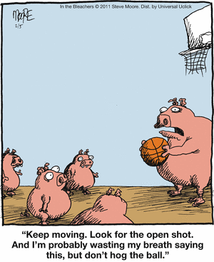 Ball hogs!
